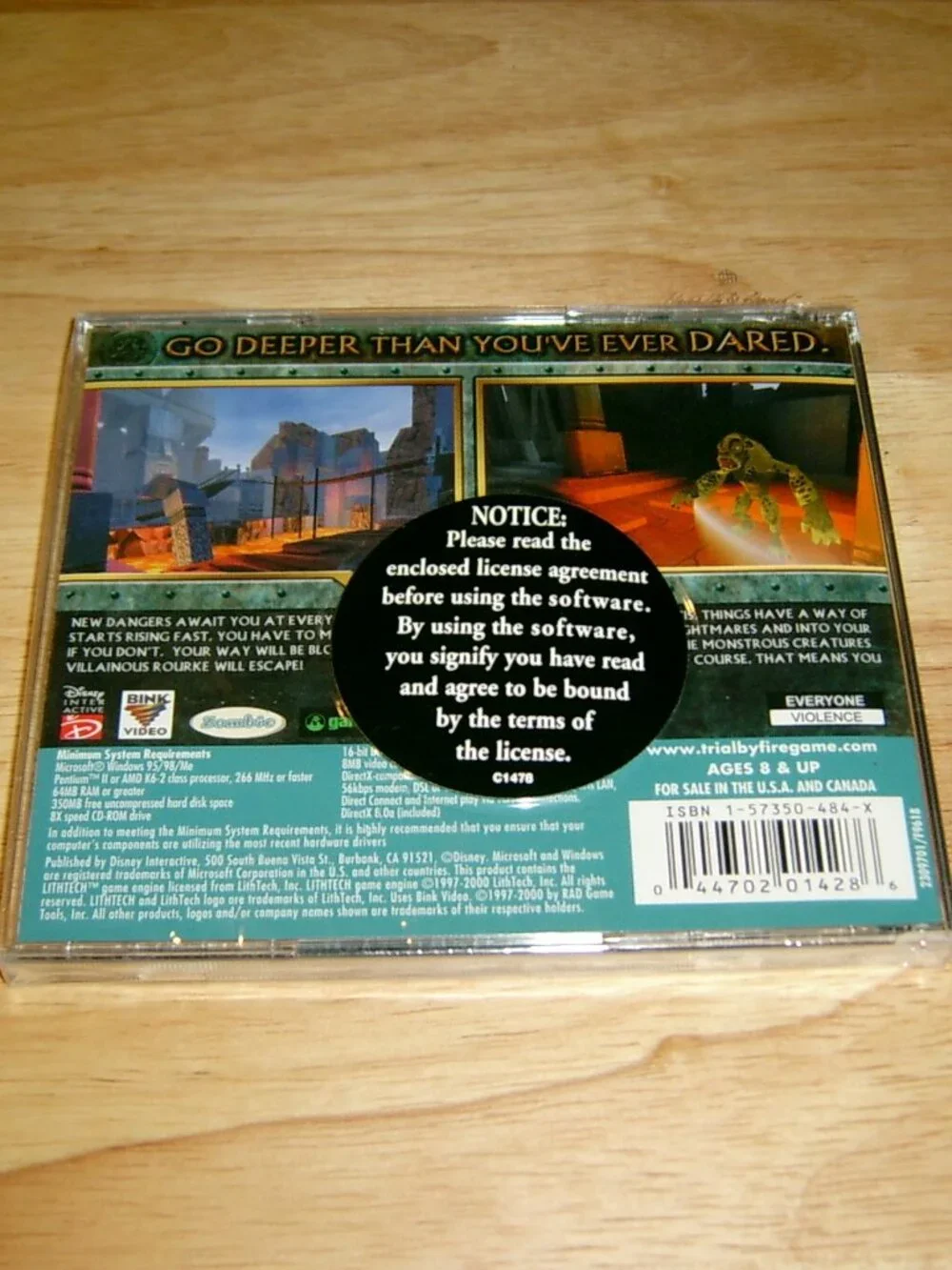 Atlantis The Lost Empire Trial By Fire (PC CD ROM Game) FACTORY SEALED